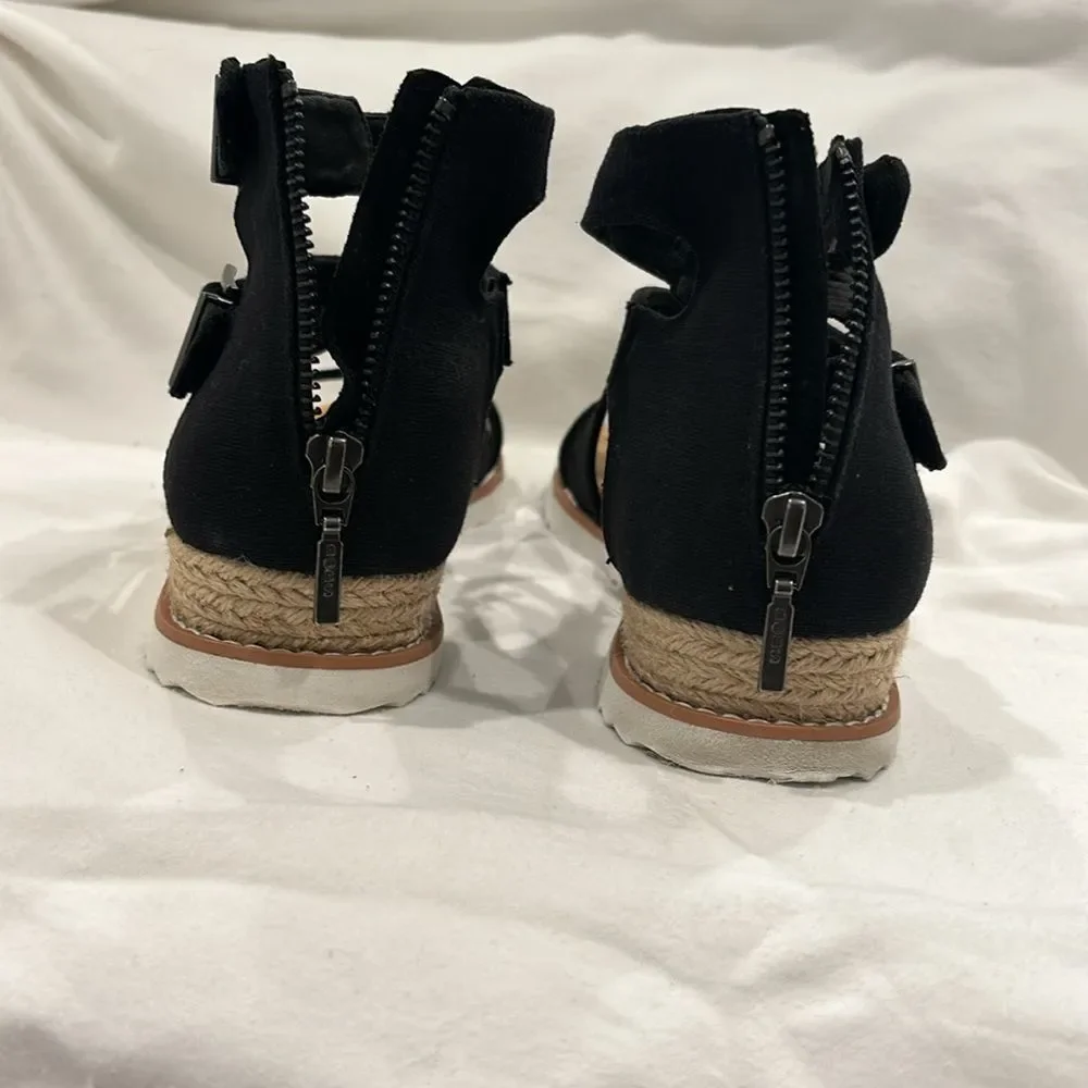 Sketchers Memory-foam Mountain Princess Wedges Size 7.5 - Picture 4 of 5